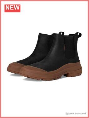 Waterproof Pull On Ankle Boot Leather Chukka